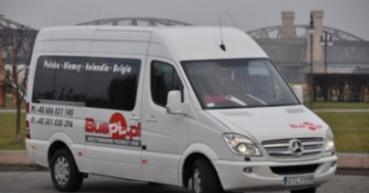 Wygodny duży bus do Polski Niemiec Holandii Belgii woj